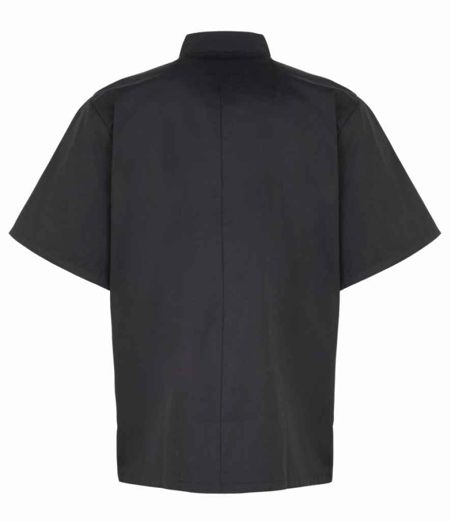 Premier PR664 Black Back - Tunic Ready to be Embroidered and Printed by Custard Workwear - Cheap Personalised and Customised Workwear in Nottinghamshire, Derbyshire and Leicestershire