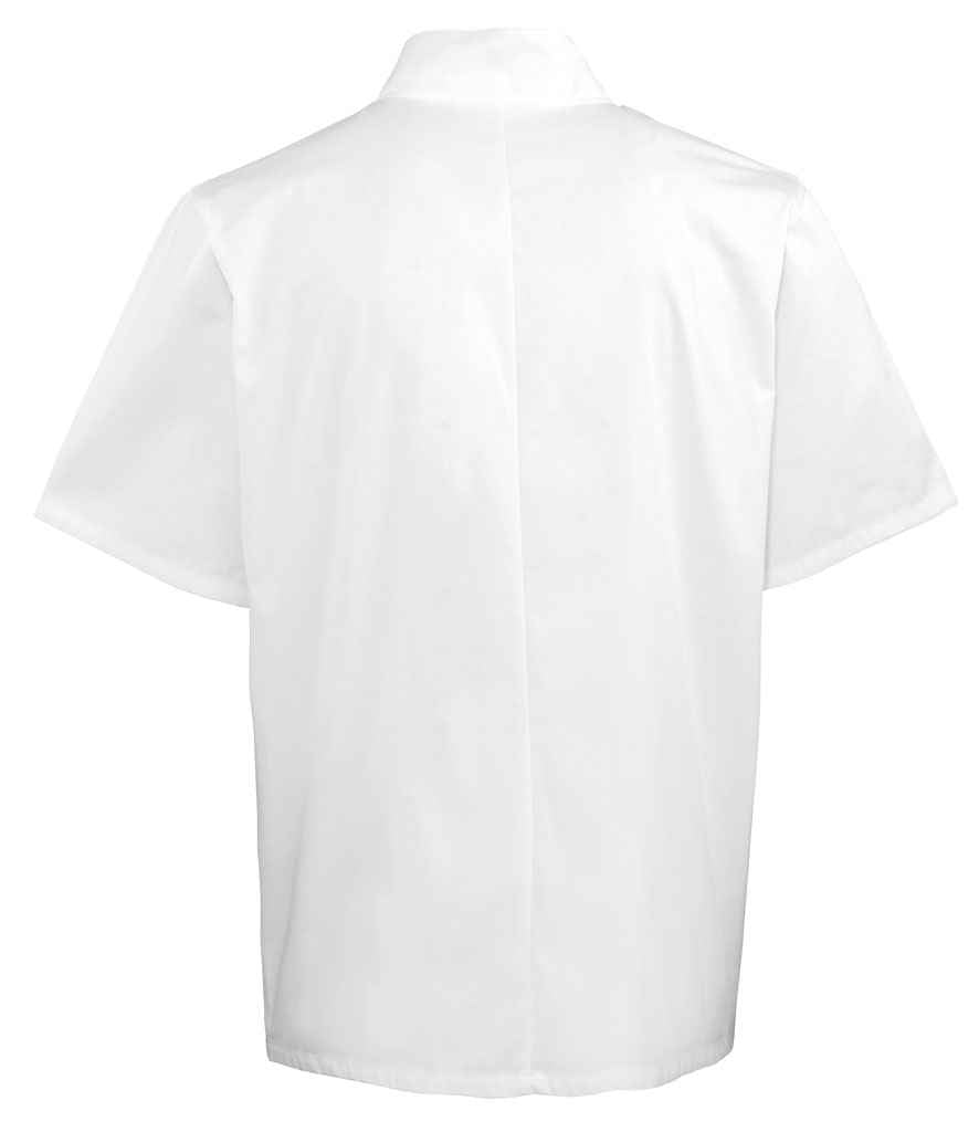 Premier PR664 White Back - Tunic Ready to be Embroidered and Printed by Custard Workwear - Cheap Personalised and Customised Workwear in Nottinghamshire, Derbyshire and Leicestershire