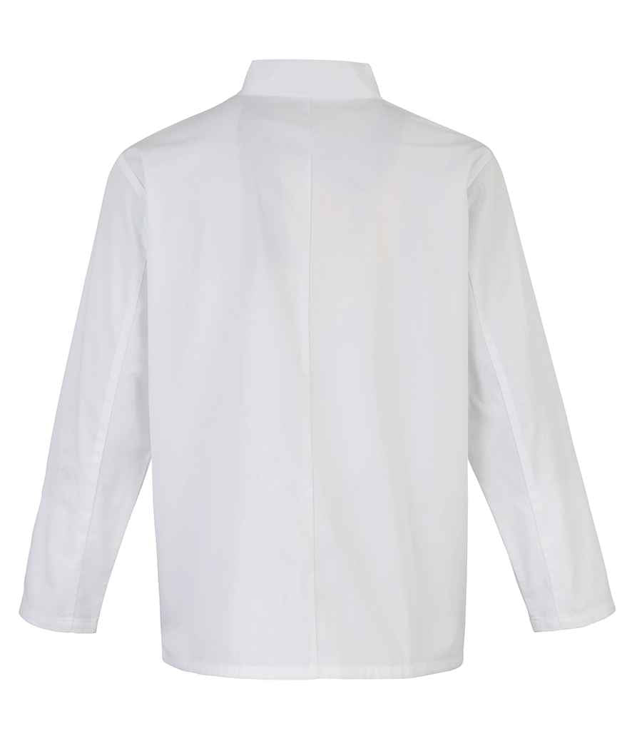 Premier PR665 White Back - Tunic Ready to be Embroidered and Printed by Custard Workwear - Cheap Personalised and Customised Workwear in Nottinghamshire, Derbyshire and Leicestershire