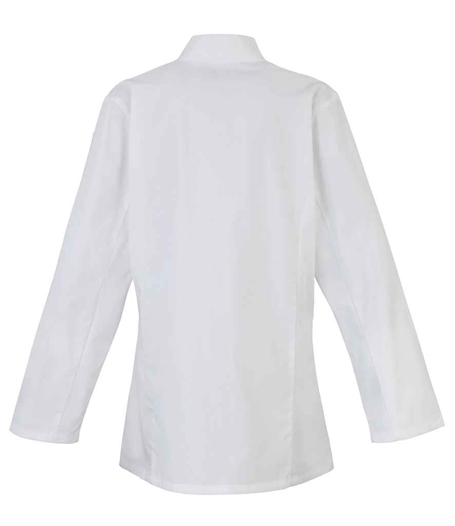 Premier PR671 White Back - Tunic Ready to be Embroidered and Printed by Custard Workwear - Cheap Personalised and Customised Workwear in Nottinghamshire, Derbyshire and Leicestershire