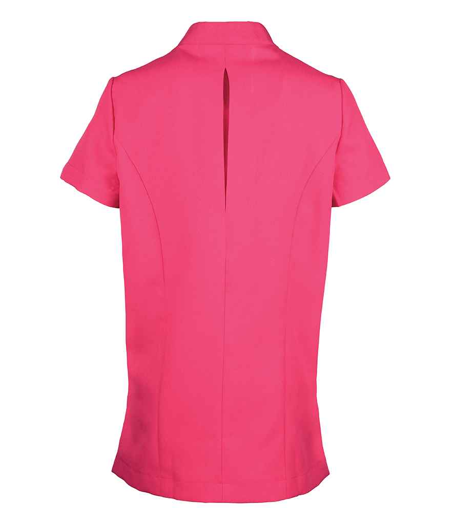 Premier PR682 Hot Pink Back - Tunic Ready to be Embroidered and Printed by Custard Workwear - Cheap Personalised and Customised Workwear in Nottinghamshire, Derbyshire and Leicestershire