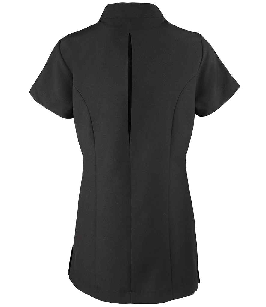 Premier PR683 Black Back - Tunic Ready to be Embroidered and Printed by Custard Workwear - Cheap Personalised and Customised Workwear in Nottinghamshire, Derbyshire and Leicestershire