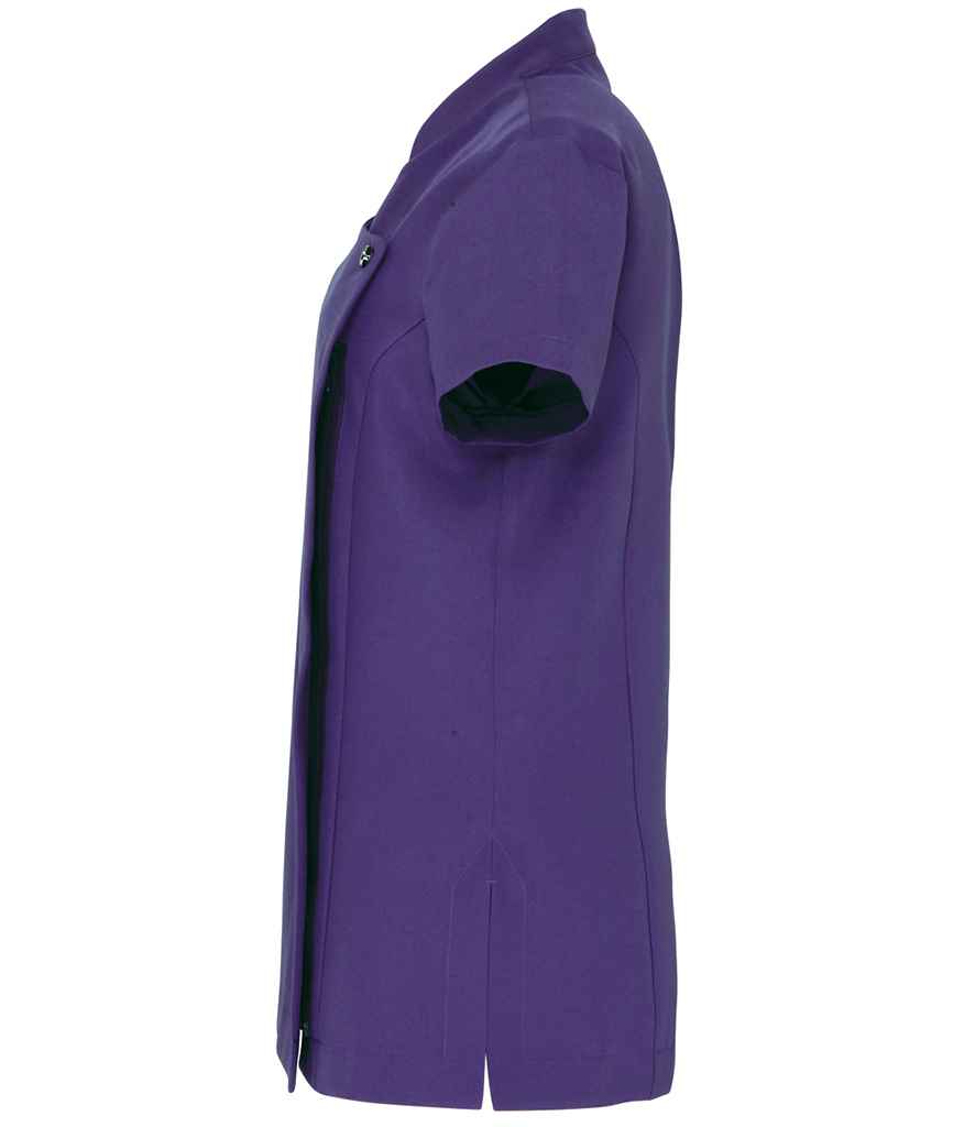 Premier PR683 Purple Left - Tunic Ready to be Embroidered and Printed by Custard Workwear - Cheap Personalised and Customised Workwear in Nottinghamshire, Derbyshire and Leicestershire