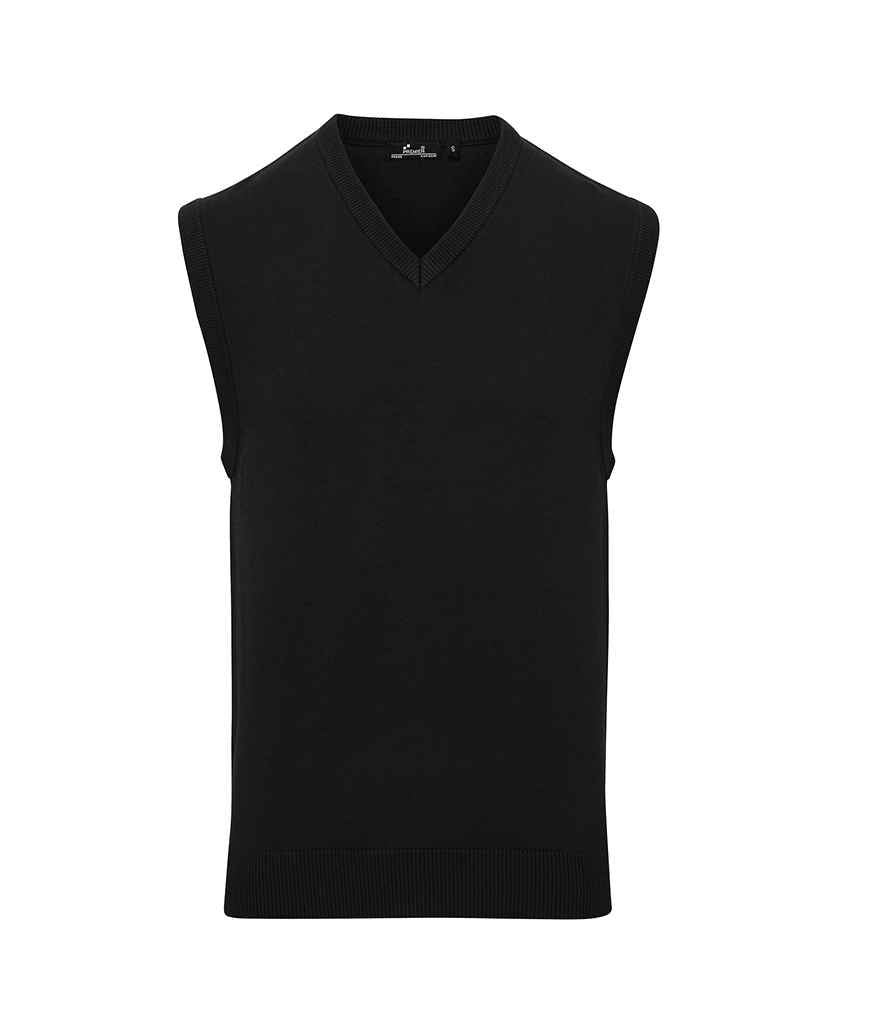 Premier PR699 Black Front - Knitted Jumper Ready to be Embroidered by Custard Workwear - Cheap Personalised and Customised Workwear in Nottinghamshire, Derbyshire and Leicestershire