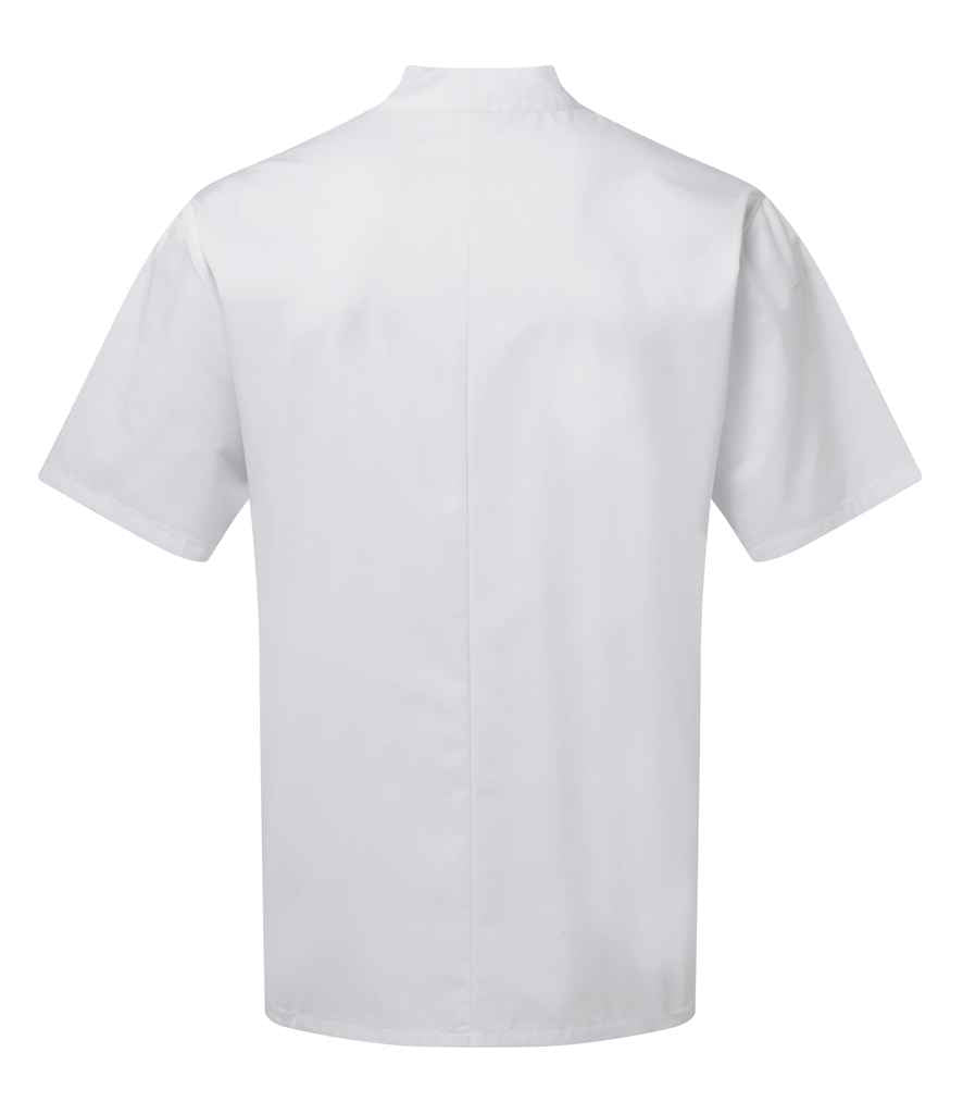 Premier PR900 White Back - Tunic Ready to be Embroidered and Printed by Custard Workwear - Cheap Personalised and Customised Workwear in Nottinghamshire, Derbyshire and Leicestershire