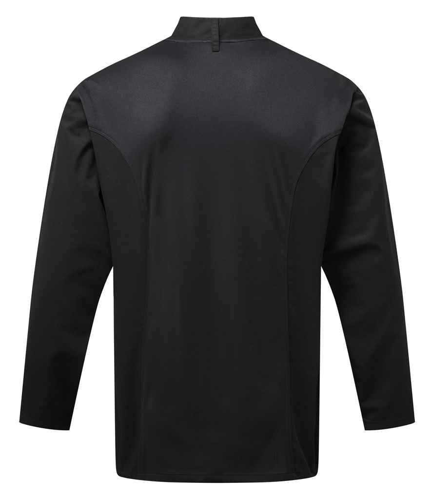 Premier PR903 Black Back - Tunic Ready to be Embroidered and Printed by Custard Workwear - Cheap Personalised and Customised Workwear in Nottinghamshire, Derbyshire and Leicestershire