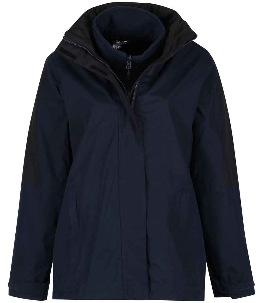 Regatta Professional RG086 Navy/Black Front - Jacket Ready to be Embroidered and Printed by Custard Workwear - Cheap Personalised and Customised Workwear in Nottinghamshire, Derbyshire and Leicestershire