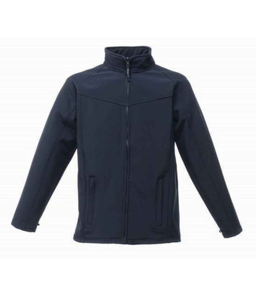 Regatta Professional RG150 Navy Front - Soft Shell Ready to be Embroidered and Printed by Custard Workwear - Cheap Personalised and Customised Workwear in Nottinghamshire, Derbyshire and Leicestershire