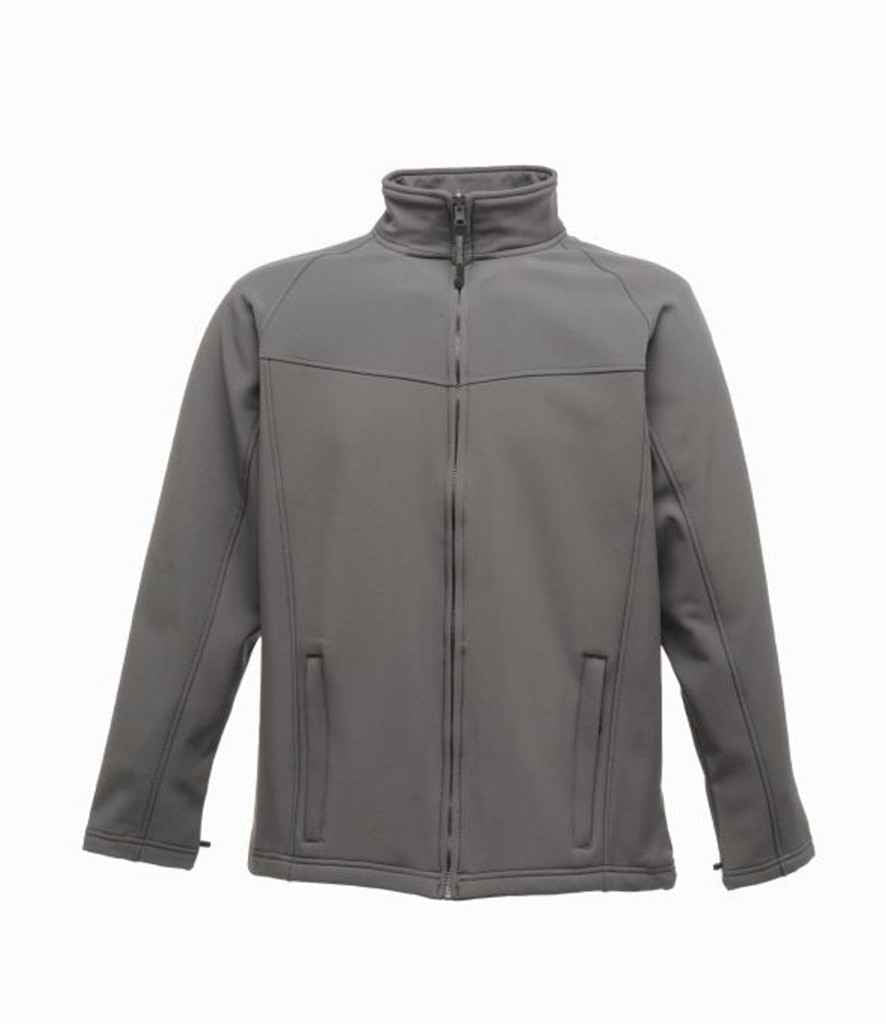 Regatta Professional RG150 Seal Grey Front - Soft Shell Ready to be Embroidered and Printed by Custard Workwear - Cheap Personalised and Customised Workwear in Nottinghamshire, Derbyshire and Leicestershire