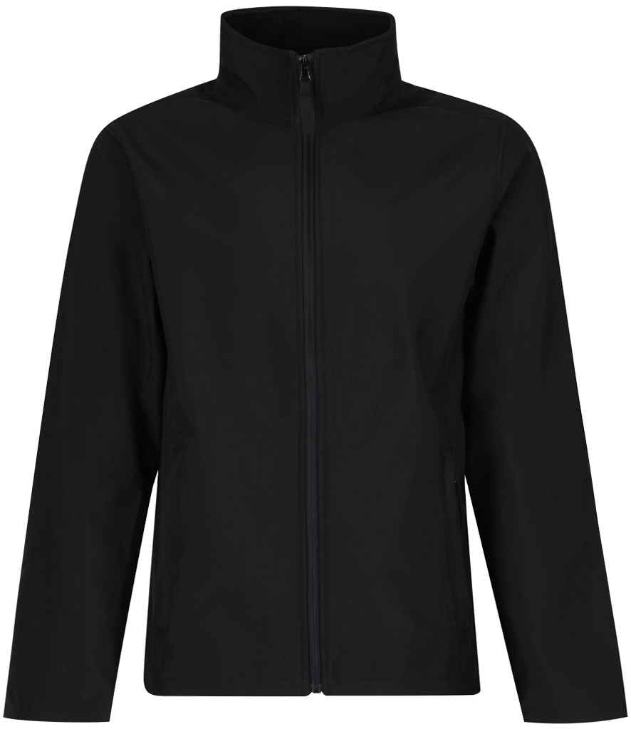 Regatta Professional RG165 Black Front - Soft Shell Ready to be Embroidered and Printed by Custard Workwear - Cheap Personalised and Customised Workwear in Nottinghamshire, Derbyshire and Leicestershire
