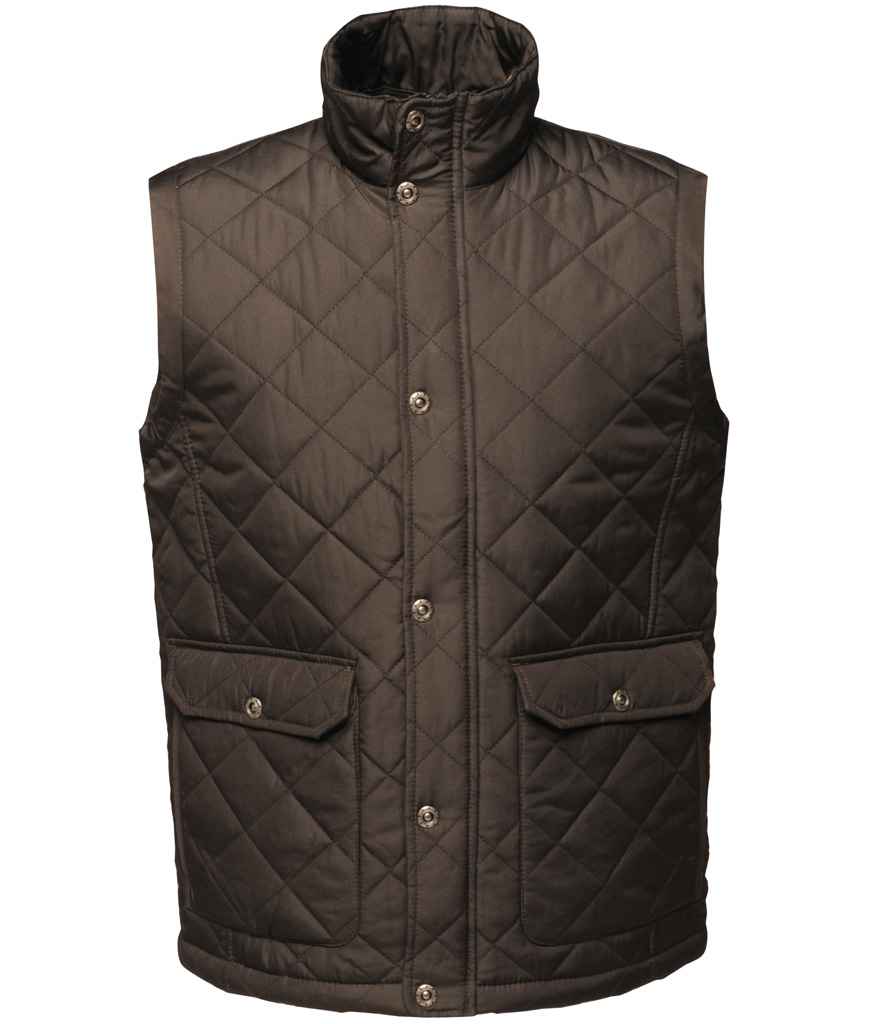 Regatta Professional RG187 Black Front - Bodywarmer Ready to be Embroidered by Custard Workwear - Cheap Personalised and Customised Workwear in Nottinghamshire, Derbyshire and Leicestershire