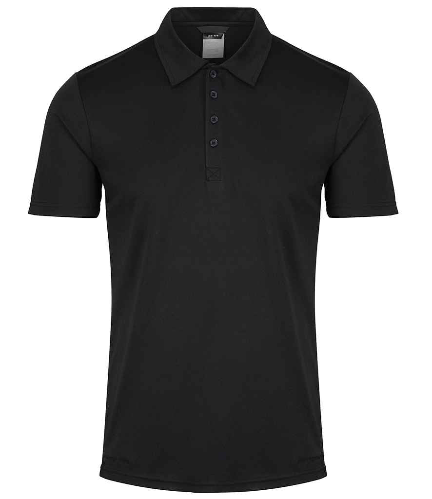Regatta Honestly Made RG2150 Black Front - Polo Ready to be Printed by Custard Workwear - Cheap Personalised and Customised Workwear in Nottinghamshire, Derbyshire and Leicestershire
