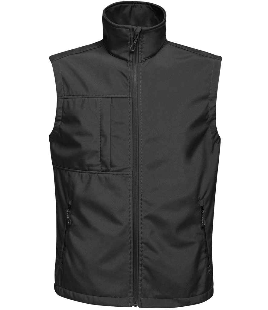 Regatta Professional RG215 Black/Black Front - Bodywarmer Ready to be Embroidered and Printed by Custard Workwear - Cheap Personalised and Customised Workwear in Nottinghamshire, Derbyshire and Leicestershire