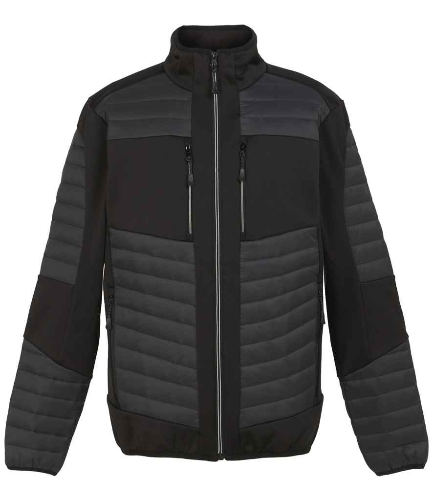 Regatta Professional RG380 Ash/Black Front - Jacket Ready to be Embroidered and Printed by Custard Workwear - Cheap Personalised and Customised Workwear in Nottinghamshire, Derbyshire and Leicestershire