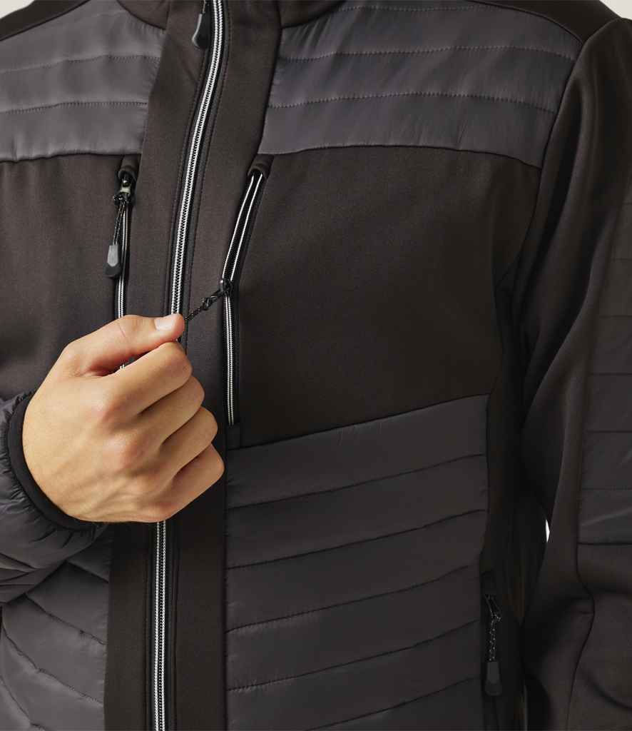 Regatta Professional RG380 Ash/Black Model - Jacket Ready to be Embroidered and Printed by Custard Workwear - Cheap Personalised and Customised Workwear in Nottinghamshire, Derbyshire and Leicestershire