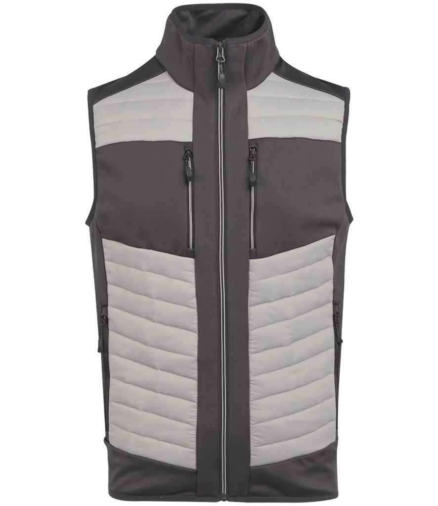 Regatta Professional RG381 Mineral Grey/Ash Front - Bodywarmer Ready to be Embroidered and Printed by Custard Workwear - Cheap Personalised and Customised Workwear in Nottinghamshire, Derbyshire and Leicestershire