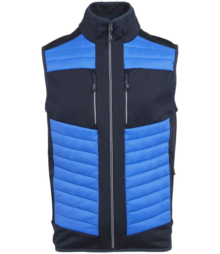 Regatta Professional RG381 Strong Blue/Navy Front - Bodywarmer Ready to be Embroidered and Printed by Custard Workwear - Cheap Personalised and Customised Workwear in Nottinghamshire, Derbyshire and Leicestershire