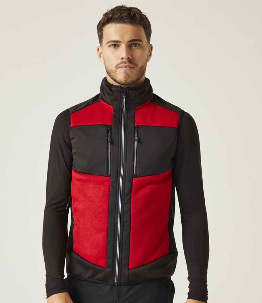 Regatta Professional RG383 Classic Red/Black Model - Bodywarmer Ready to be Embroidered by Custard Workwear - Cheap Personalised and Customised Workwear in Nottinghamshire, Derbyshire and Leicestershire