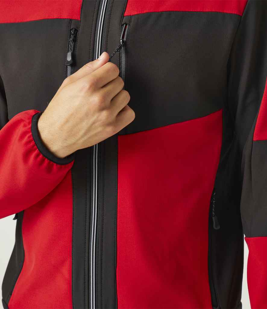 Regatta Professional RG384 Classic Red/Black Model - Soft Shell Ready to be Embroidered and Printed by Custard Workwear - Cheap Personalised and Customised Workwear in Nottinghamshire, Derbyshire and Leicestershire