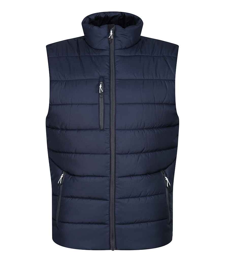 Regatta Professional RG445 Navy/Seal Grey Front - Bodywarmer Ready to be Printed by Custard Workwear - Cheap Personalised and Customised Workwear in Nottinghamshire, Derbyshire and Leicestershire