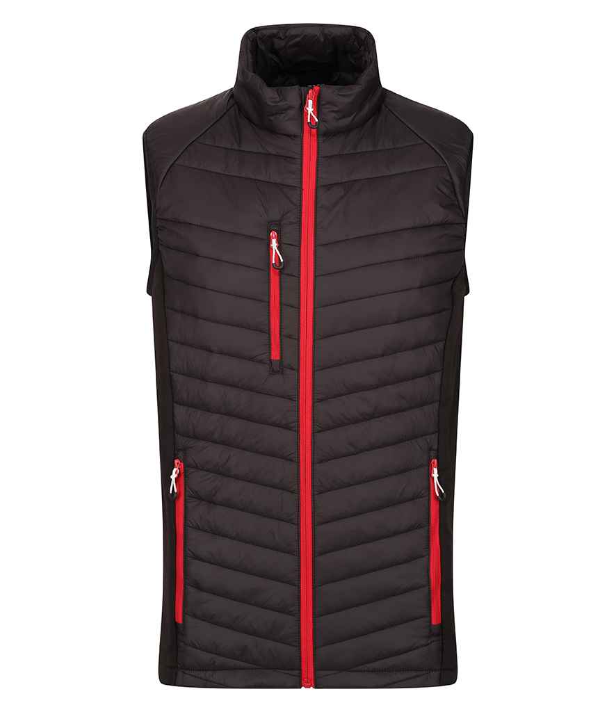Regatta Professional RG447 Black/Classic Red Front - Bodywarmer Ready to be Printed by Custard Workwear - Cheap Personalised and Customised Workwear in Nottinghamshire, Derbyshire and Leicestershire