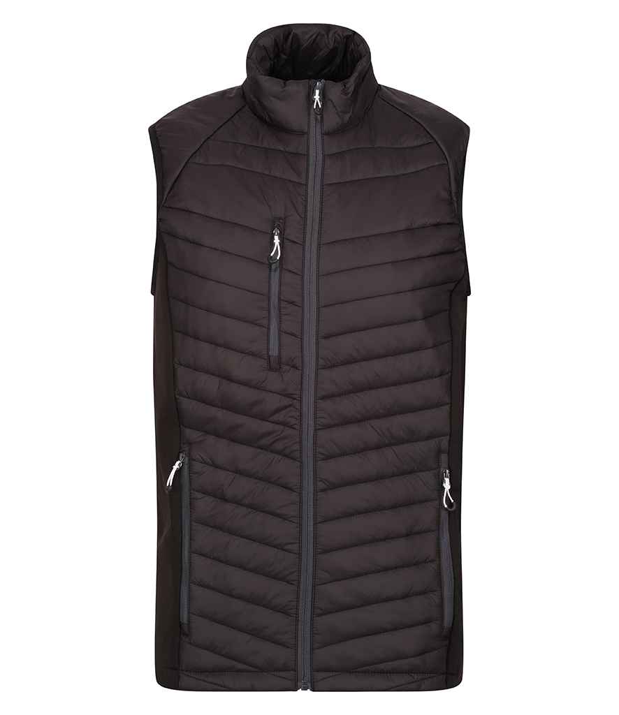 Regatta Professional RG447 Black/Seal Grey Front - Bodywarmer Ready to be Printed by Custard Workwear - Cheap Personalised and Customised Workwear in Nottinghamshire, Derbyshire and Leicestershire