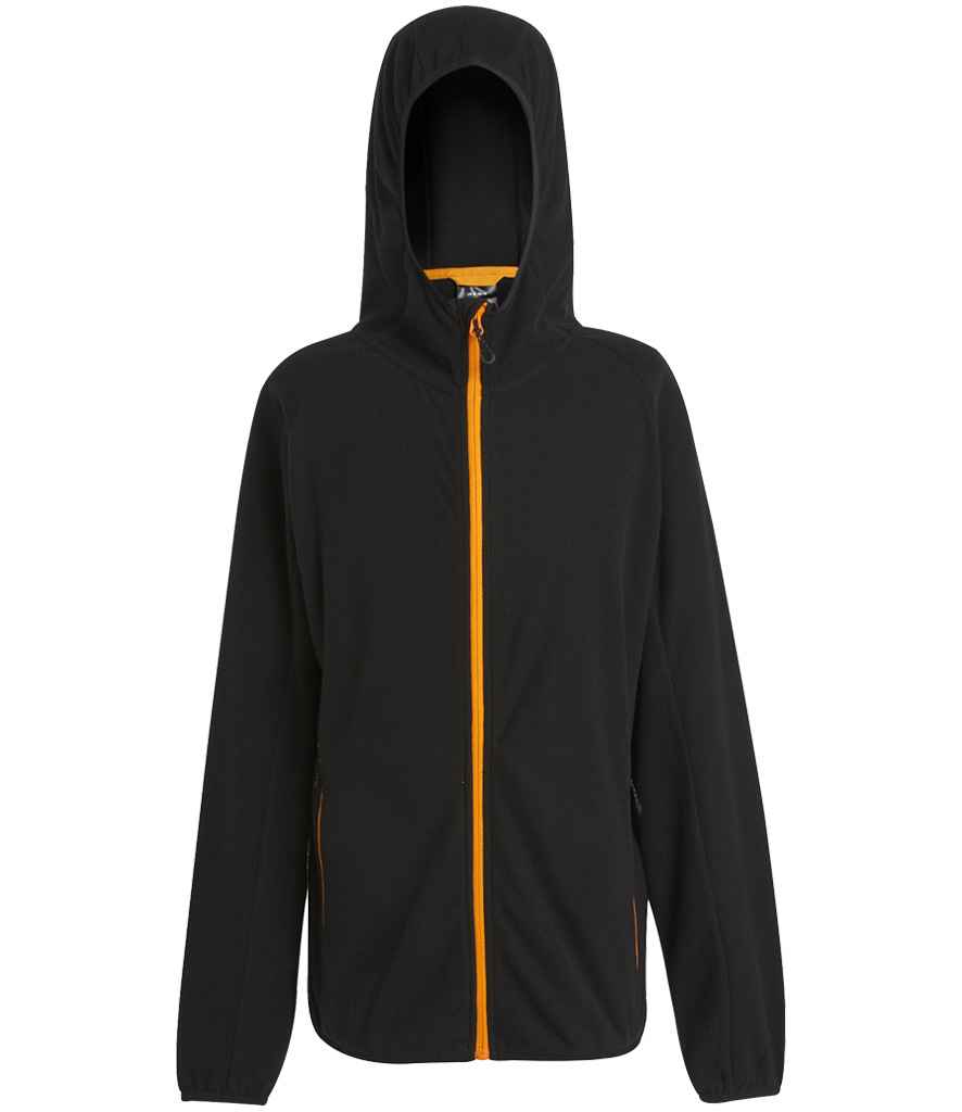 Regatta Professional RG451 Black/Orange Pop Front - Fleece Ready to be Embroidered by Custard Workwear - Cheap Personalised and Customised Workwear in Nottinghamshire, Derbyshire and Leicestershire