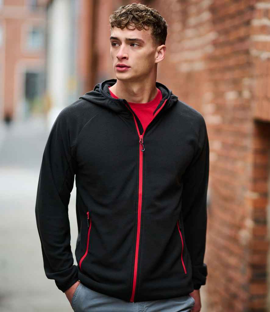 Regatta Professional RG451 Black/Classic Red Model - Fleece Ready to be Embroidered by Custard Workwear - Cheap Personalised and Customised Workwear in Nottinghamshire, Derbyshire and Leicestershire