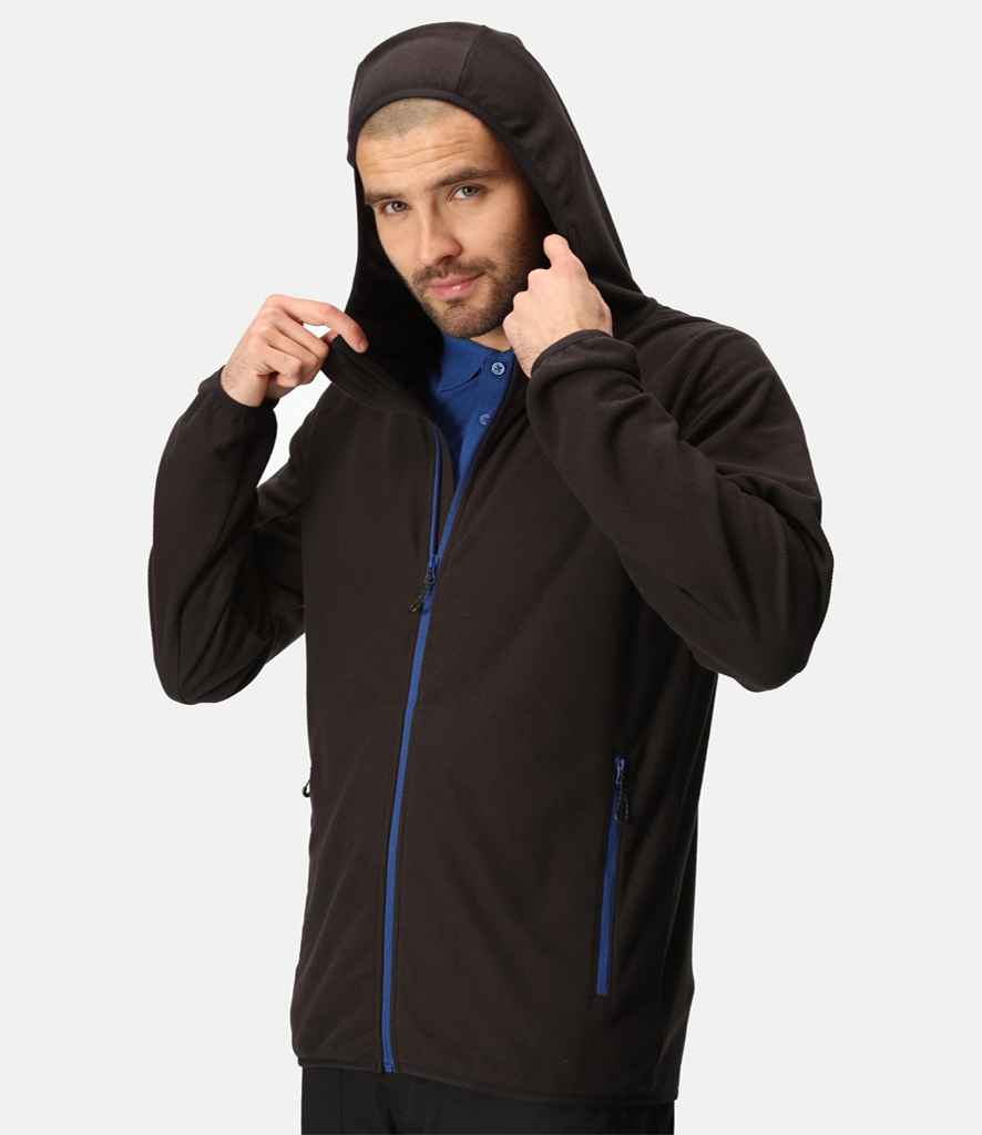 Regatta Professional RG451 Black/New Royal Blue Model - Fleece Ready to be Embroidered by Custard Workwear - Cheap Personalised and Customised Workwear in Nottinghamshire, Derbyshire and Leicestershire
