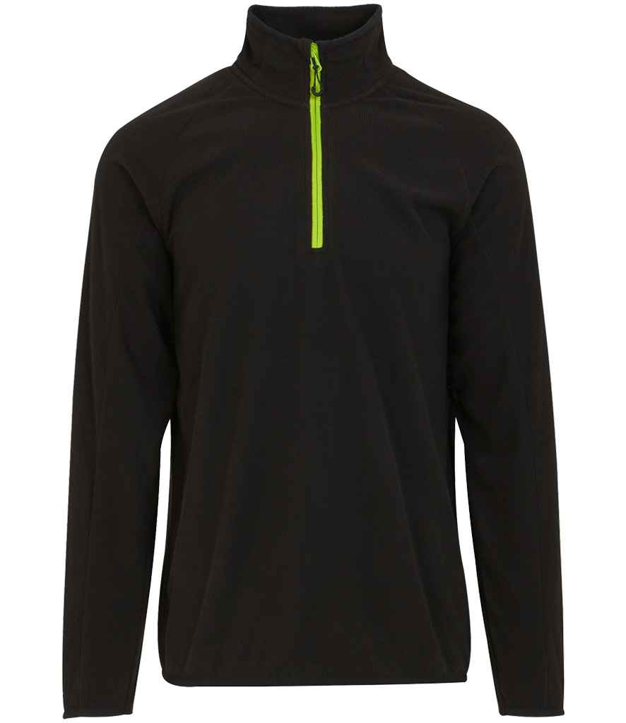 Regatta Professional RG452 Black/Lime Green Front - Fleece Ready to be Embroidered by Custard Workwear - Cheap Personalised and Customised Workwear in Nottinghamshire, Derbyshire and Leicestershire