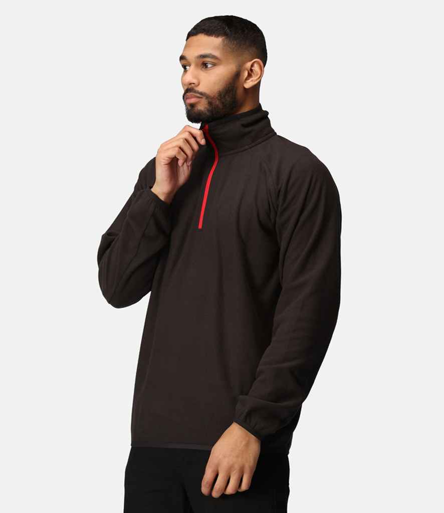 Regatta Professional RG452 Black/Classic Red Model - Fleece Ready to be Embroidered by Custard Workwear - Cheap Personalised and Customised Workwear in Nottinghamshire, Derbyshire and Leicestershire