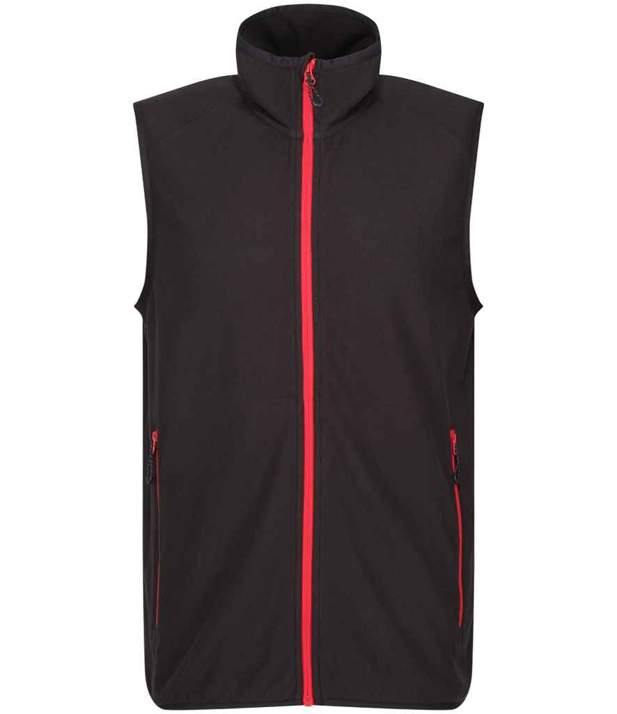 Regatta Professional RG453 Black/Classic Red Front - Bodywarmer Ready to be Embroidered by Custard Workwear - Cheap Personalised and Customised Workwear in Nottinghamshire, Derbyshire and Leicestershire