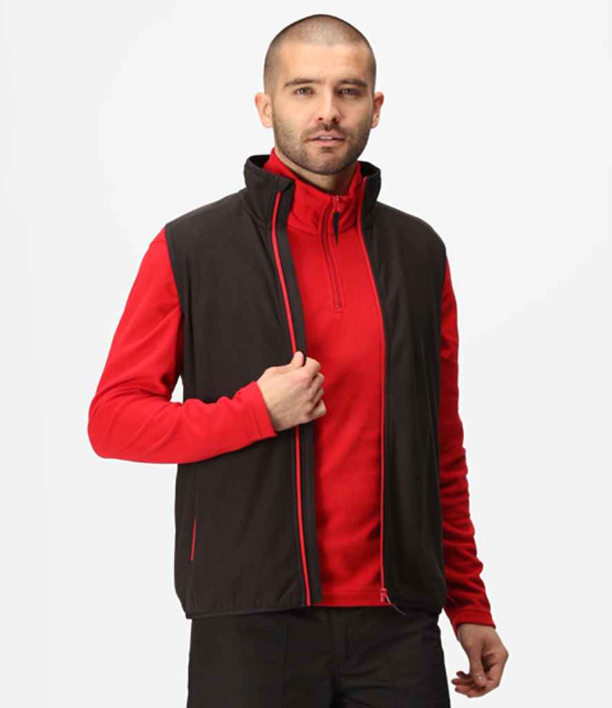 Regatta Professional RG453 Black/Classic Red Model - Bodywarmer Ready to be Embroidered by Custard Workwear - Cheap Personalised and Customised Workwear in Nottinghamshire, Derbyshire and Leicestershire