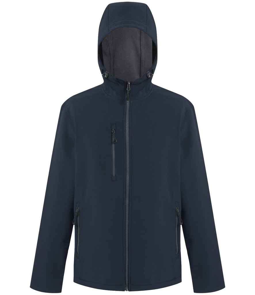 Regatta Professional RG454 Navy/Seal Grey Front - Soft Shell Ready to be Embroidered and Printed by Custard Workwear - Cheap Personalised and Customised Workwear in Nottinghamshire, Derbyshire and Leicestershire