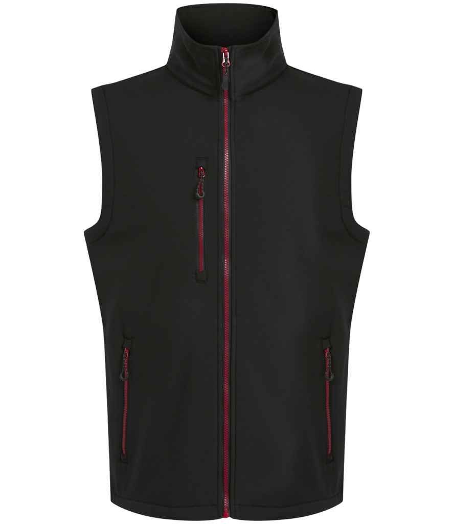 Regatta Professional RG455 Black/Classic Red Front - Bodywarmer Ready to be Embroidered and Printed by Custard Workwear - Cheap Personalised and Customised Workwear in Nottinghamshire, Derbyshire and Leicestershire