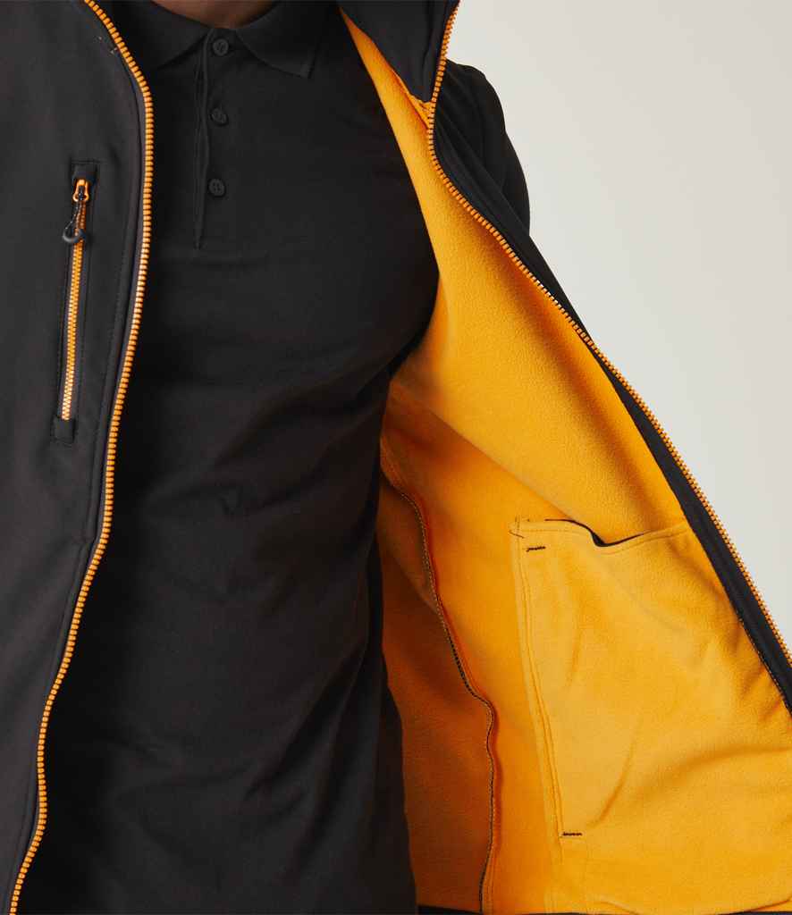 Regatta Professional RG455 Black/Orange Pop Model - Bodywarmer Ready to be Embroidered and Printed by Custard Workwear - Cheap Personalised and Customised Workwear in Nottinghamshire, Derbyshire and Leicestershire