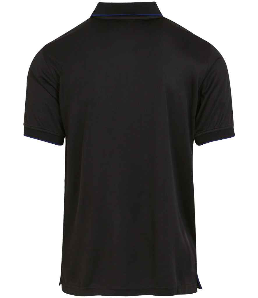 Regatta Professional RG456 Black/New Royal Blue Back - Polo Ready to be Printed by Custard Workwear - Cheap Personalised and Customised Workwear in Nottinghamshire, Derbyshire and Leicestershire