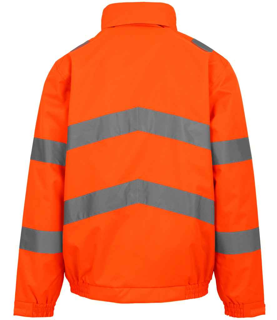 Regatta Hi-Vis RG556 Orange Back - Jacket Ready to be Embroidered and Printed by Custard Workwear - Cheap Personalised and Customised Workwear in Nottinghamshire, Derbyshire and Leicestershire