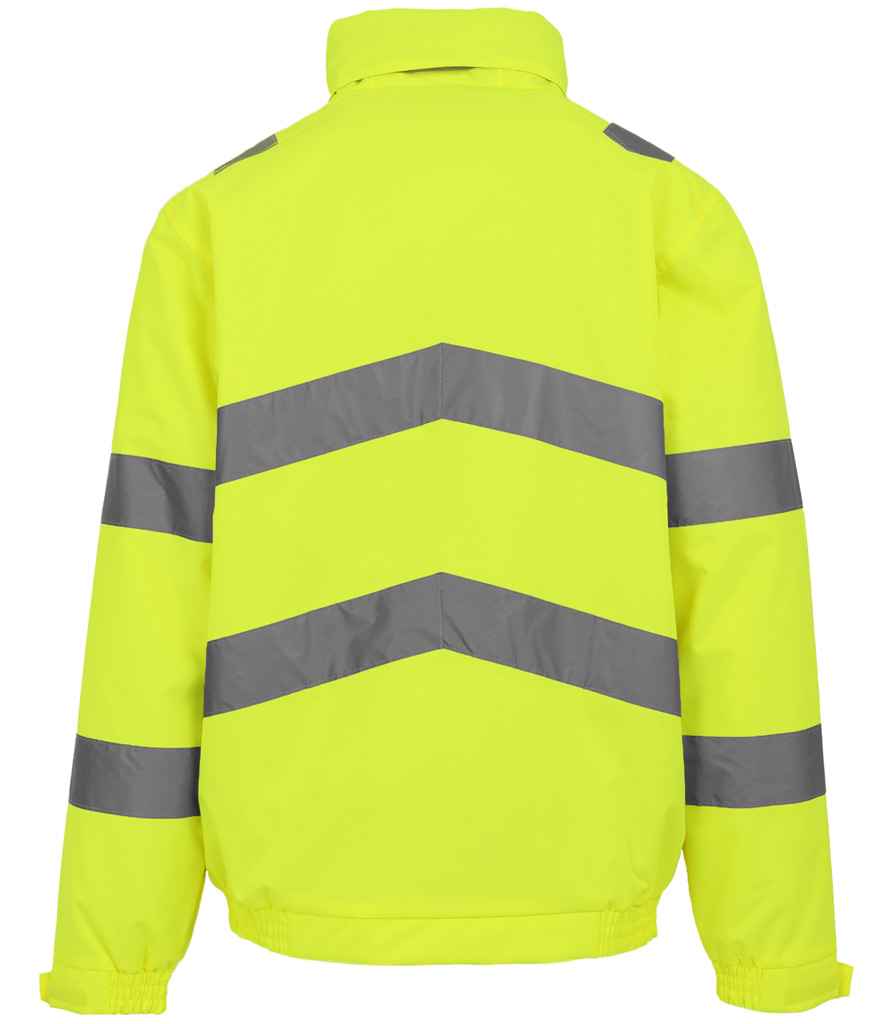 Regatta Hi-Vis RG556 Yellow Back - Jacket Ready to be Embroidered and Printed by Custard Workwear - Cheap Personalised and Customised Workwear in Nottinghamshire, Derbyshire and Leicestershire