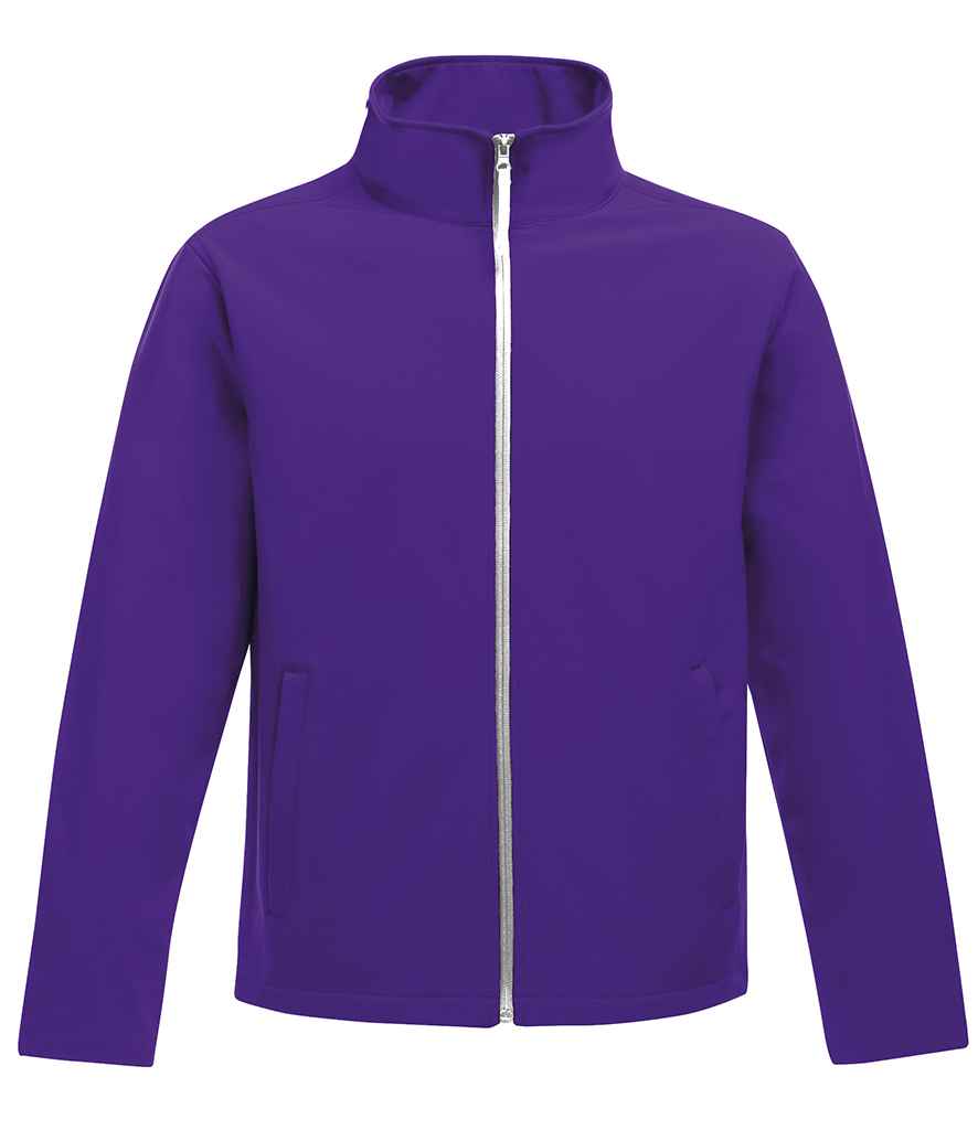 Regatta Professional RG627 Vibrant Purple/Black Front - Soft Shell Ready to be Embroidered and Printed by Custard Workwear - Cheap Personalised and Customised Workwear in Nottinghamshire, Derbyshire and Leicestershire