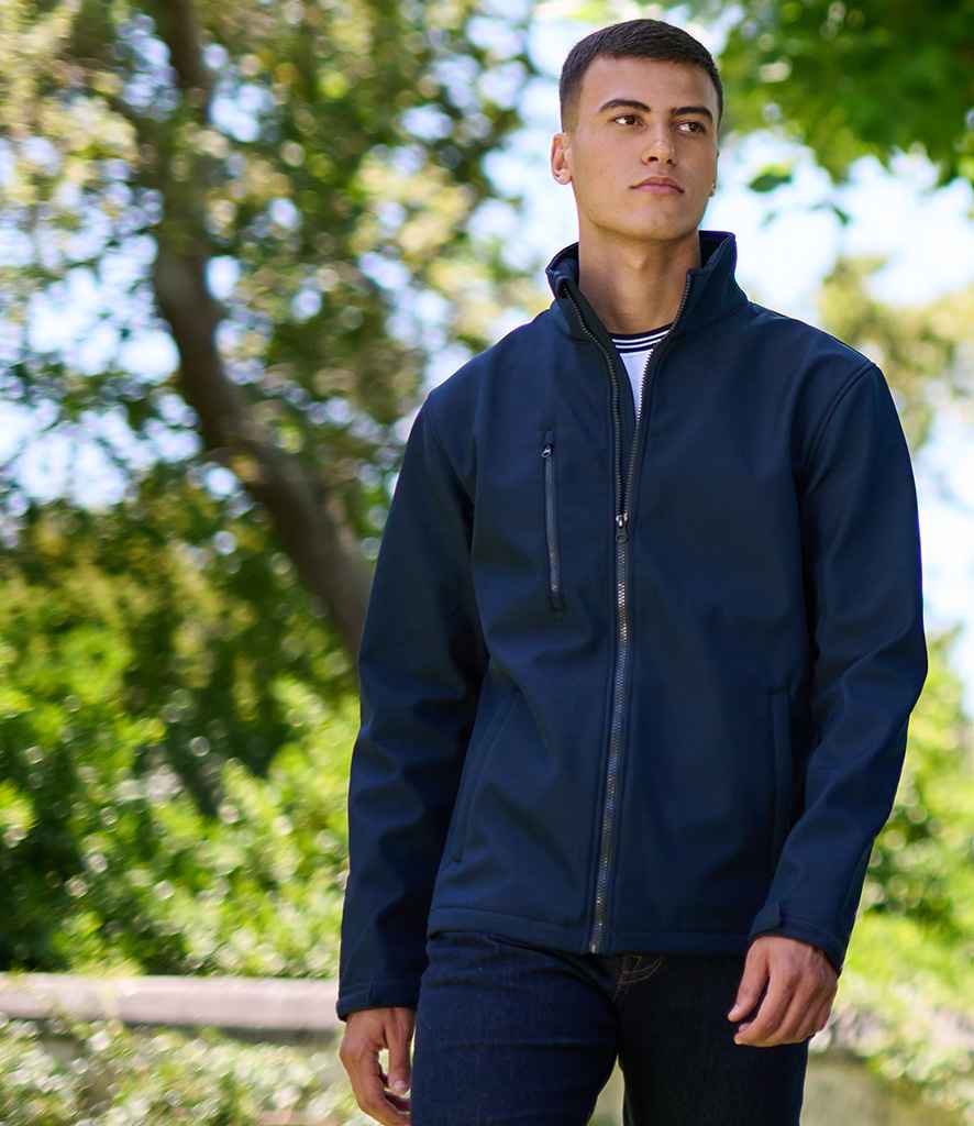 Regatta Professional RG631 Navy/Navy Model - Soft Shell Ready to be Embroidered and Printed by Custard Workwear - Cheap Personalised and Customised Workwear in Nottinghamshire, Derbyshire and Leicestershire