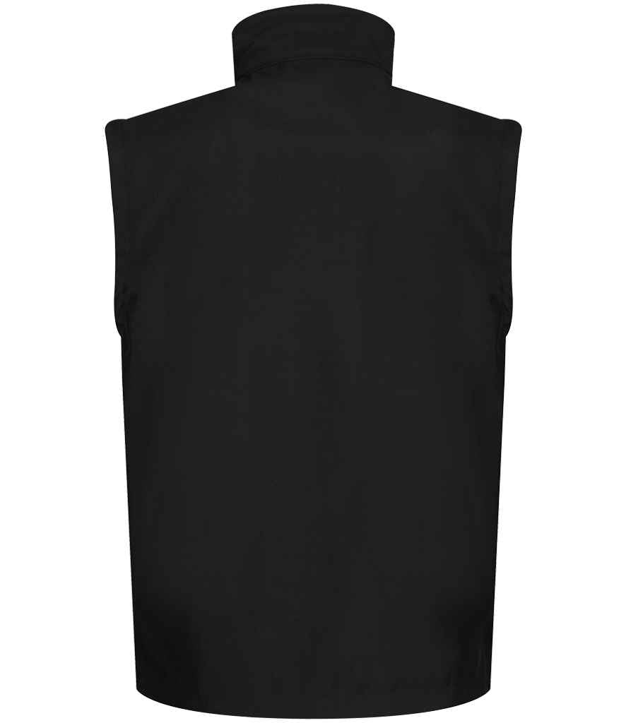 Regatta Professional RG633 Black/Black Back - Bodywarmer Ready to be Embroidered and Printed by Custard Workwear - Cheap Personalised and Customised Workwear in Nottinghamshire, Derbyshire and Leicestershire