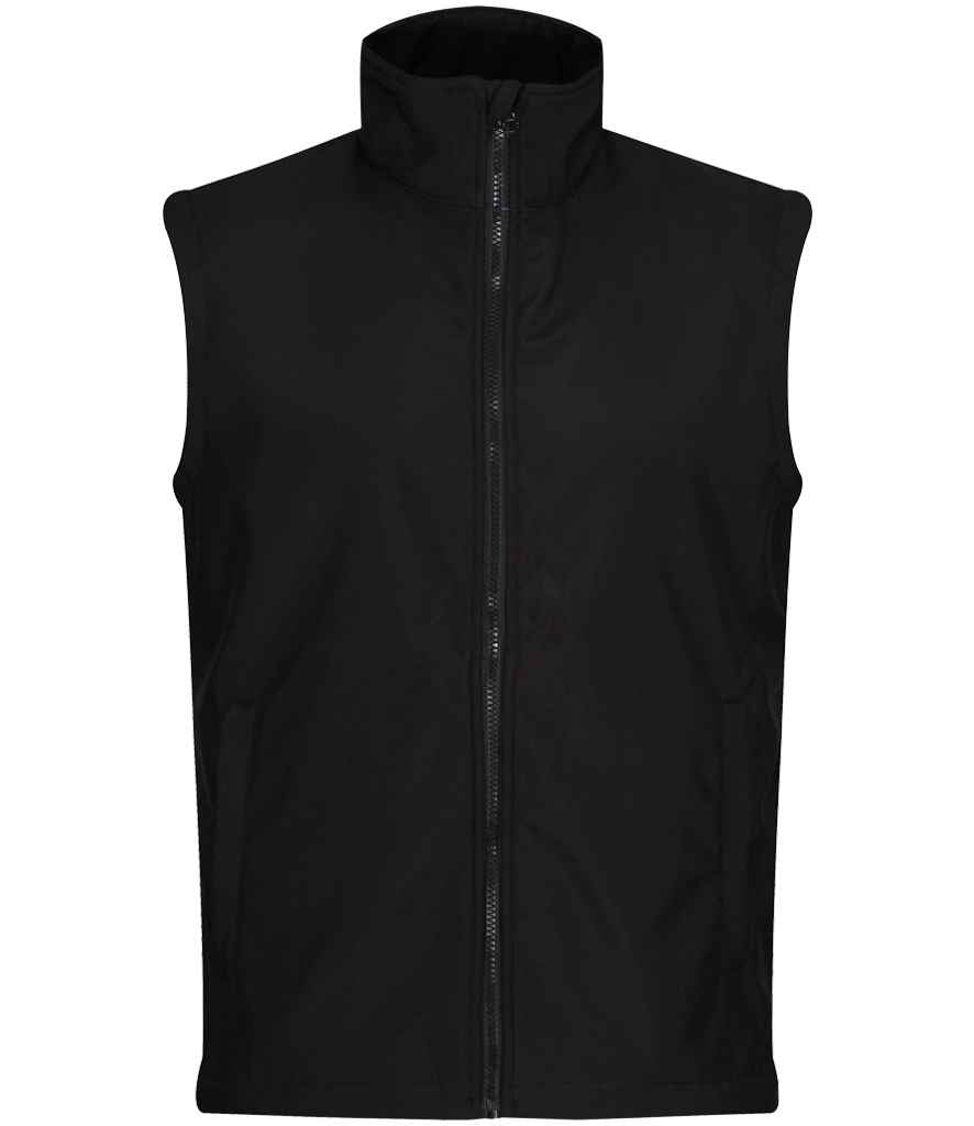 Regatta Professional RG633 Black/Black Front - Bodywarmer Ready to be Embroidered and Printed by Custard Workwear - Cheap Personalised and Customised Workwear in Nottinghamshire, Derbyshire and Leicestershire