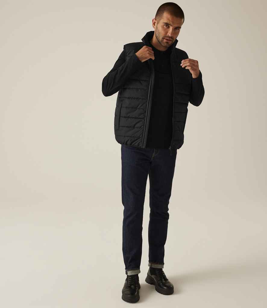 Regatta Professional RG652 Black Model - Bodywarmer Ready to be Embroidered and Printed by Custard Workwear - Cheap Personalised and Customised Workwear in Nottinghamshire, Derbyshire and Leicestershire