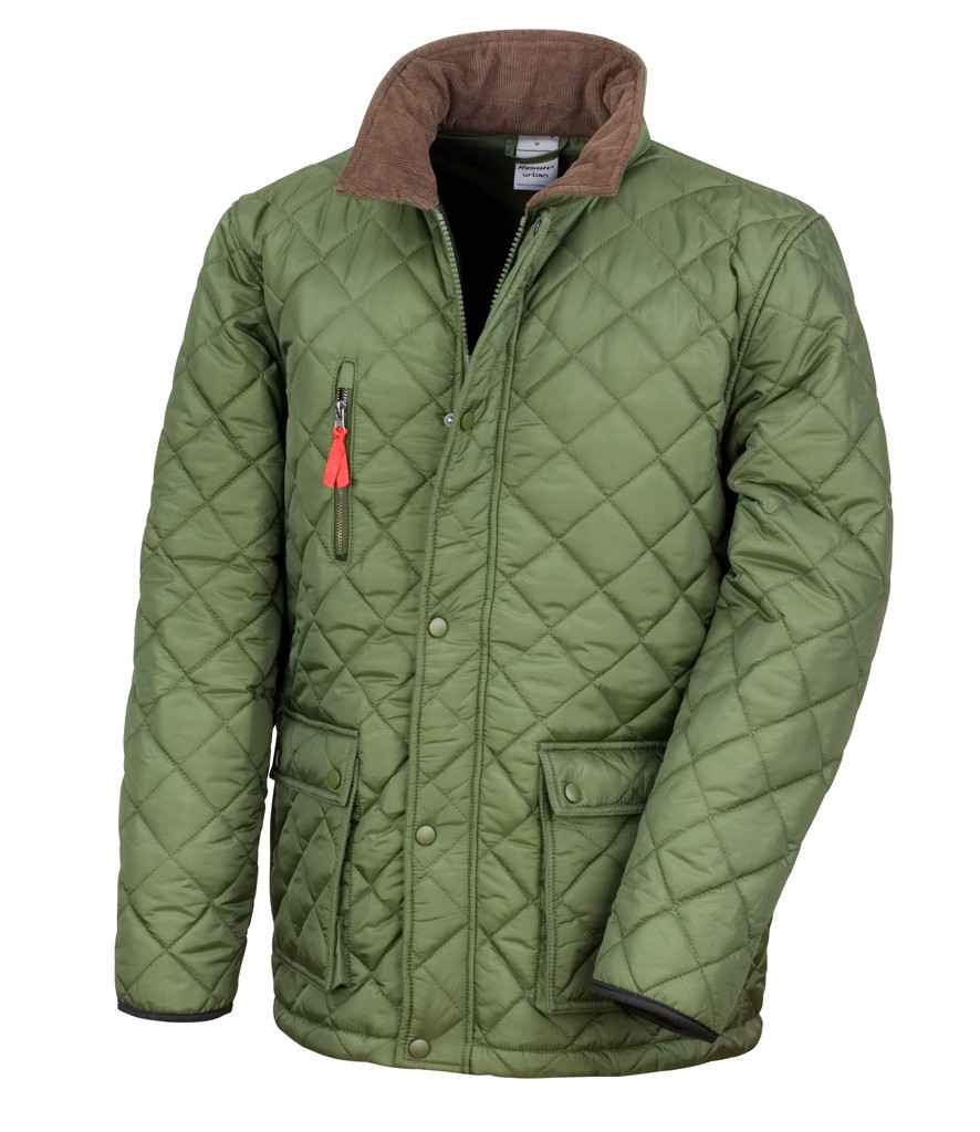 Result RS196 Olive Green Front - Ready to be Embroidered by Custard Workwear - Cheap Personalised and Customised Workwear in Nottinghamshire, Derbyshire and Leicestershire
