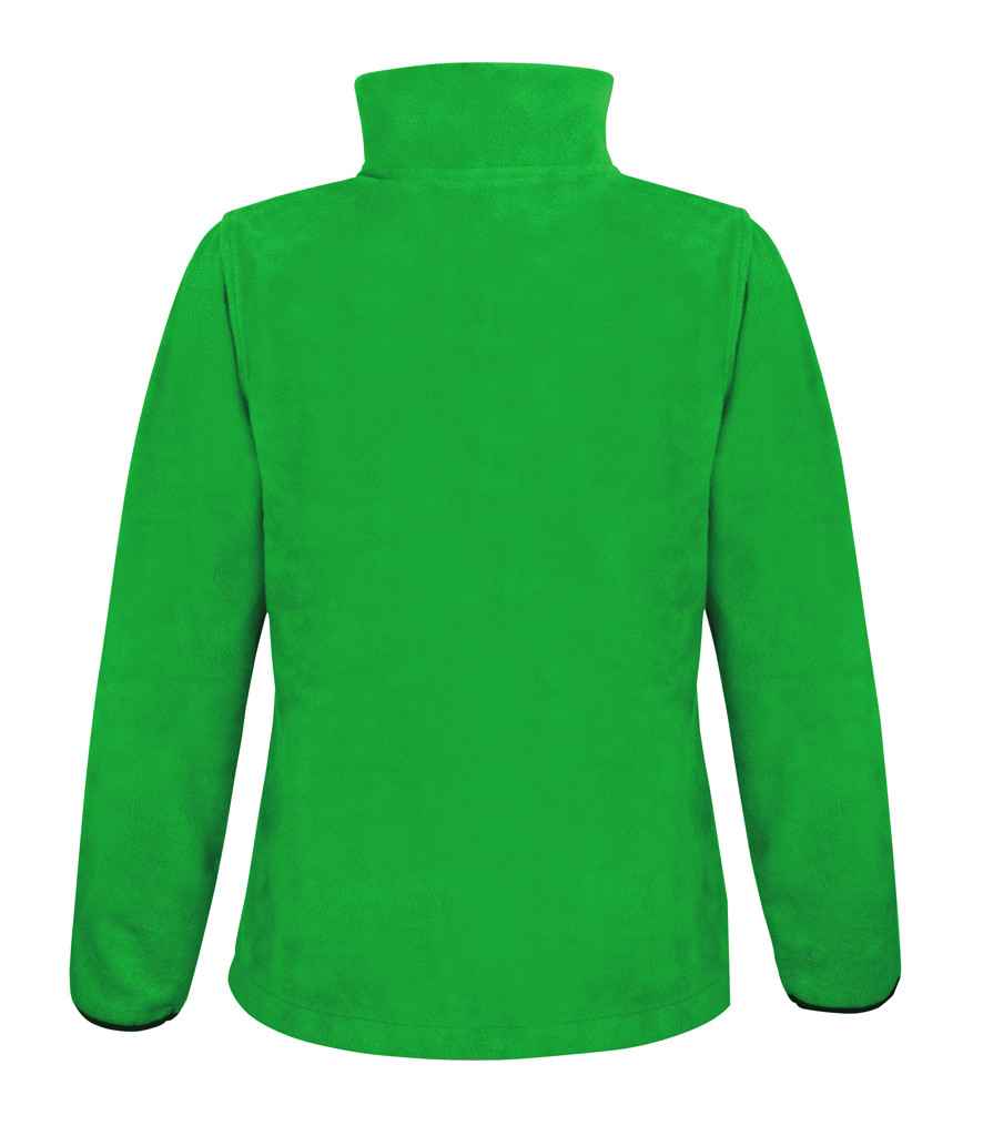 Result RS220F Vivid Green Back -  Ready to be Embroidered by Custard Workwear - Cheap Personalised and Customised Workwear in Nottinghamshire, Derbyshire and Leicestershire