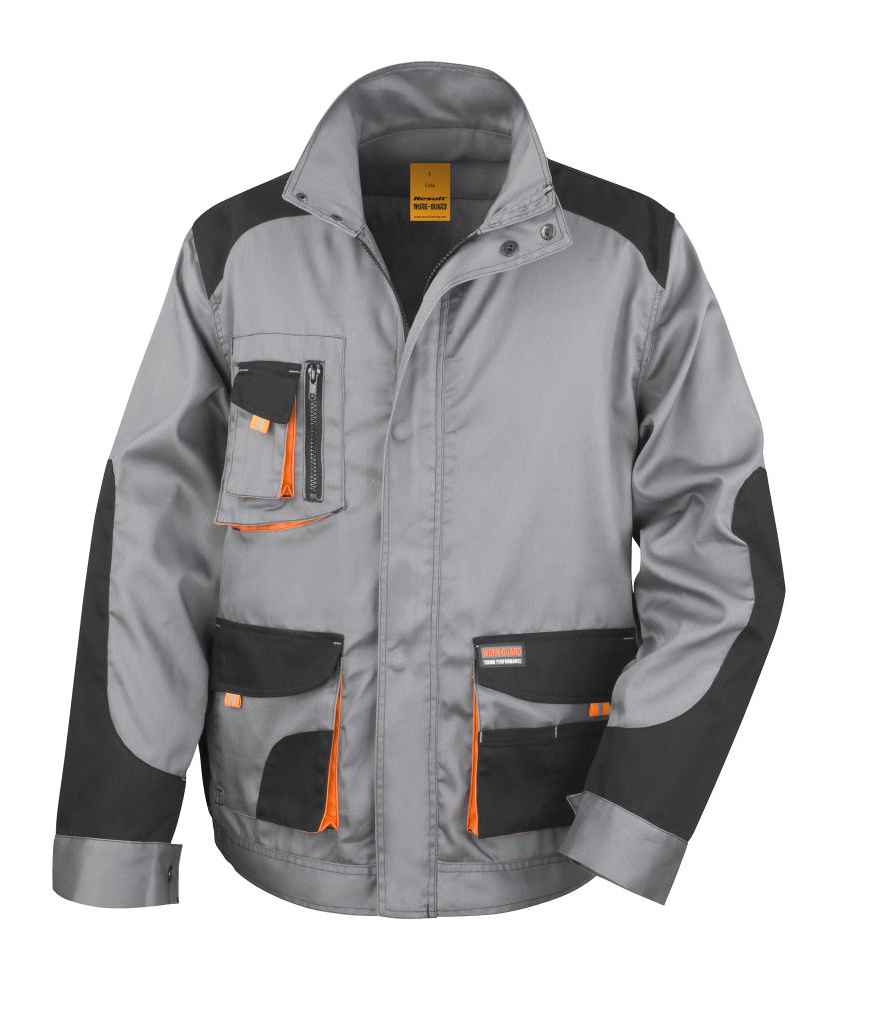 Result RS316 Grey/Black Front - Ready to be Embroidered and Printed by Custard Workwear - Cheap Personalised and Customised Workwear in Nottinghamshire, Derbyshire and Leicestershire