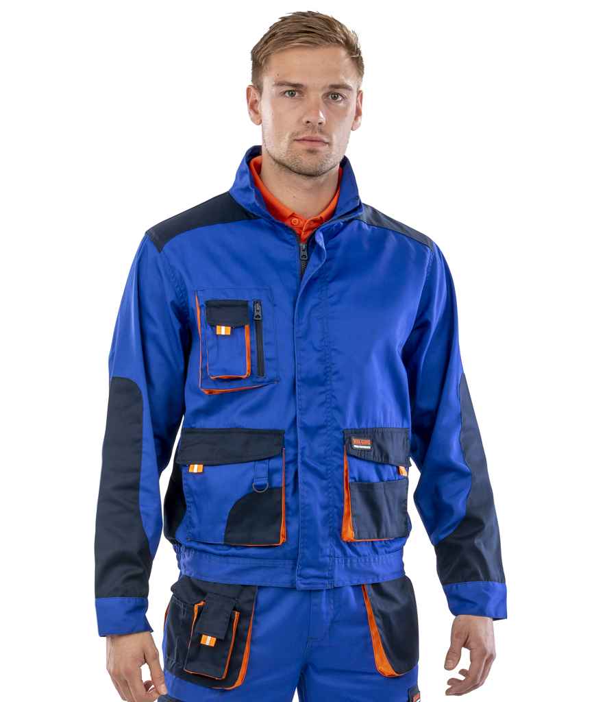 Result RS316 Royal Blue/Navy Model - Ready to be Embroidered and Printed by Custard Workwear - Cheap Personalised and Customised Workwear in Nottinghamshire, Derbyshire and Leicestershire