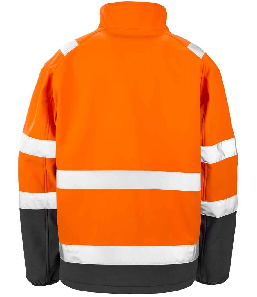 Result RS450 Fluorescent Orange/Black Back - Ready to be Embroidered and Printed by Custard Workwear - Cheap Personalised and Customised Workwear in Nottinghamshire, Derbyshire and Leicestershire