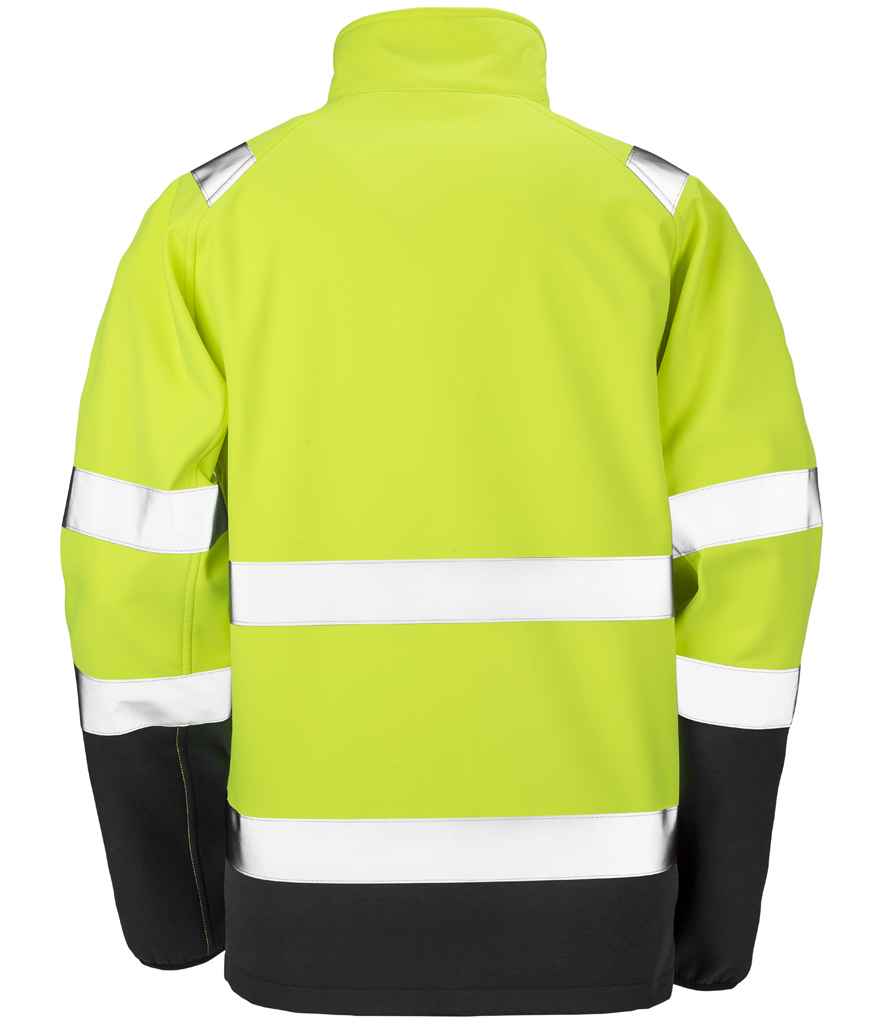 Result RS450 Fluorescent Yellow/Black Back - Ready to be Embroidered and Printed by Custard Workwear - Cheap Personalised and Customised Workwear in Nottinghamshire, Derbyshire and Leicestershire